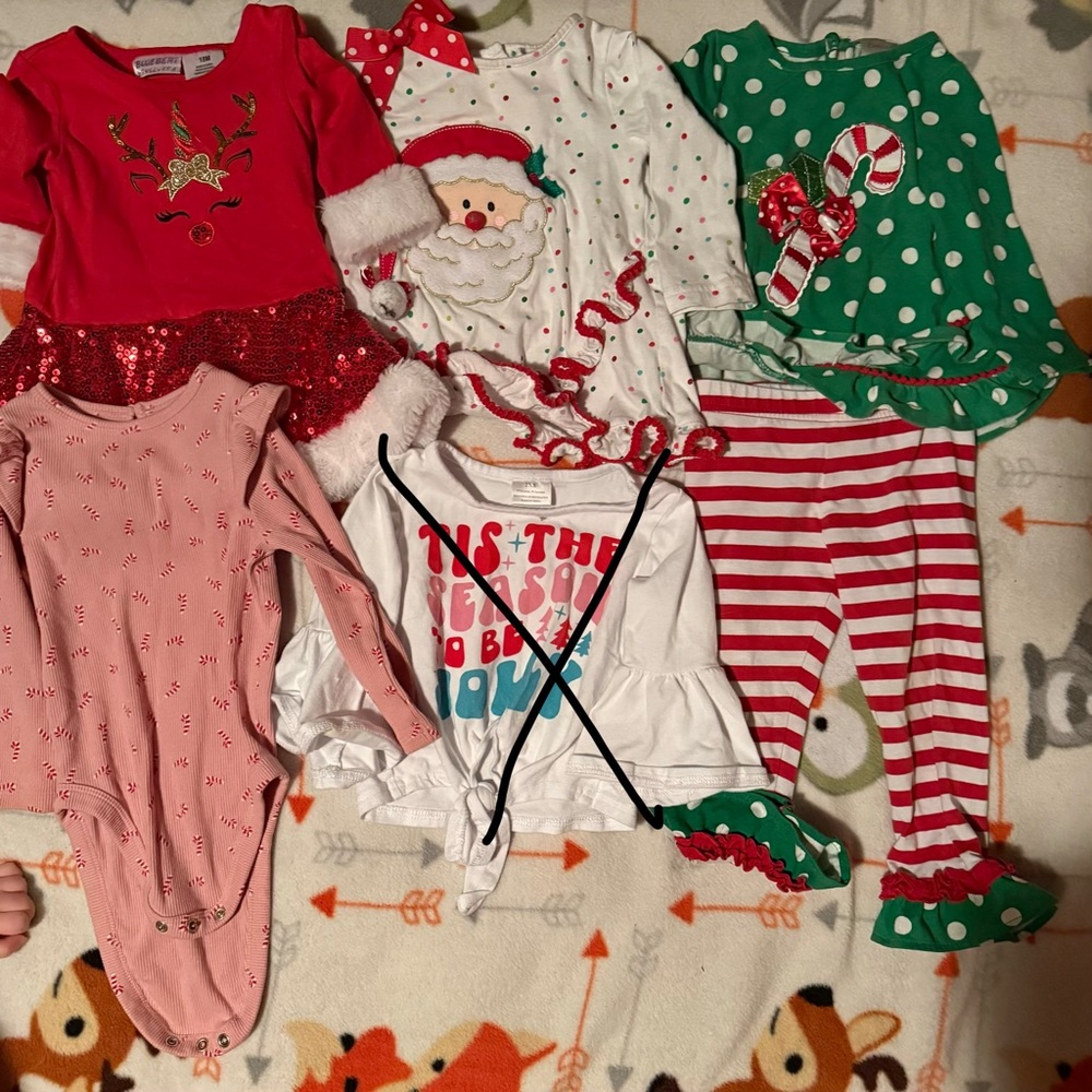 Festive Christmas/Holiday Baby Clothing Set
